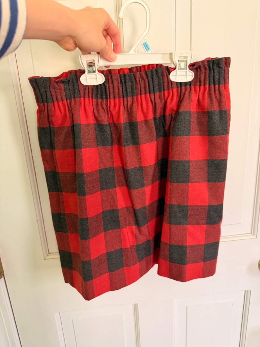 J. Crew Red and Black Plaid Skirt